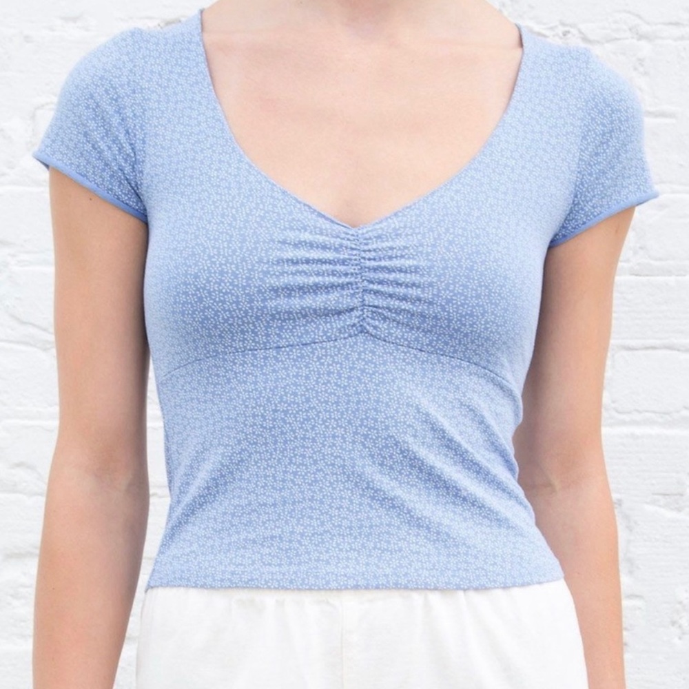 Gina Floral Top Brandy Melville